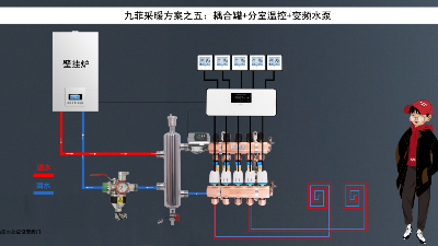 为什么大的一点的壁挂炉系统都建议装这个去耦罐呢？—九菲暖通